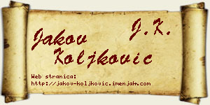 Jakov Koljković vizit kartica